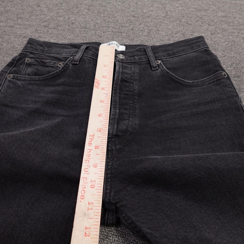 AGOLDE Nico Jeans Womens 27 Black Wash High Rise Slim Straight 27x28 Denim - Picture 9 of 12